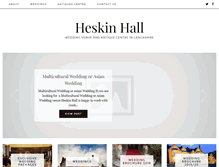 Tablet Screenshot of heskinhall.com